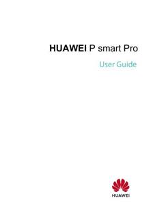 Huawei P Smart Pro manual. Smartphone Instructions.